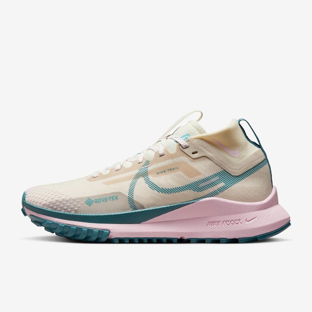 Nike React Pegasus Trail 4 GTX Womens Running Shoes Tan DJ7929-100 NEW Multi Sz - Picture 4 of 10